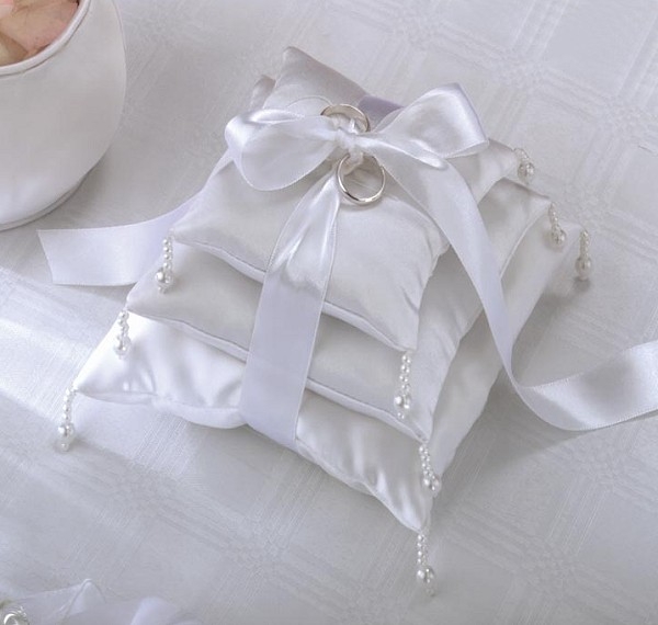 Wedding ring pillows are traditionally decorative pillows that have the 